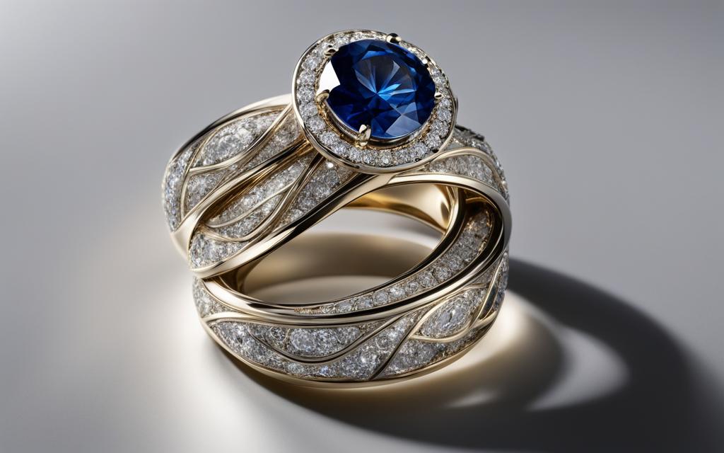 gemstone wedding rings