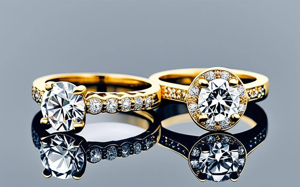 gold engagement rings